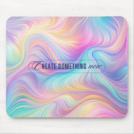 Serene Abstrakt Pastel Mouse Pad med inspiration Musmatta