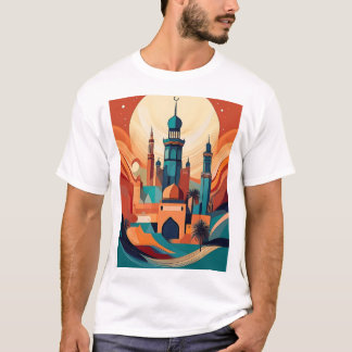Serene Arabiska moskéer: Kulturkonst T Shirt