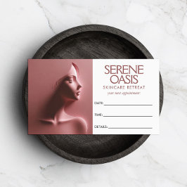 Serene Beauty Skincare, Massage Rosa Möte Tidsbeställning Kort