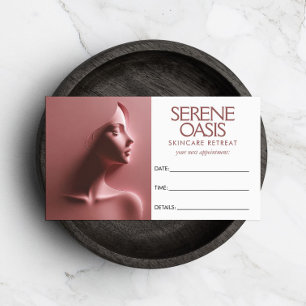 Serene Beauty Skincare, Massage Rosa Möte Tidsbeställning Kort