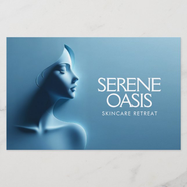 Serene Beauty Skincare, Massage, Spa Flygblad (Framsidan)