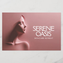 Serene Beauty Skincare, Massage, Spa Rosa Flygblad