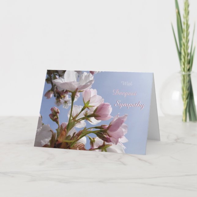 Serene Blommars Sympathy Greeting Card Kort (Framsida)