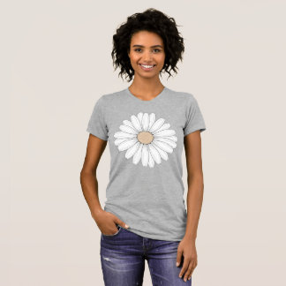 Serene Bloom: Delicate Fine Line Botanical Art T Shirt