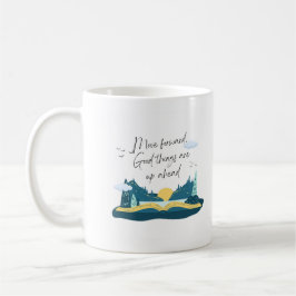 Serene Blue Inspirational Bok Kaffemugg