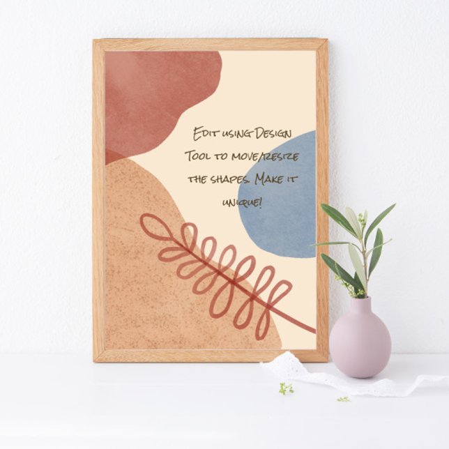 Serene Boho Shapes Poster (Skapare uppladdad)