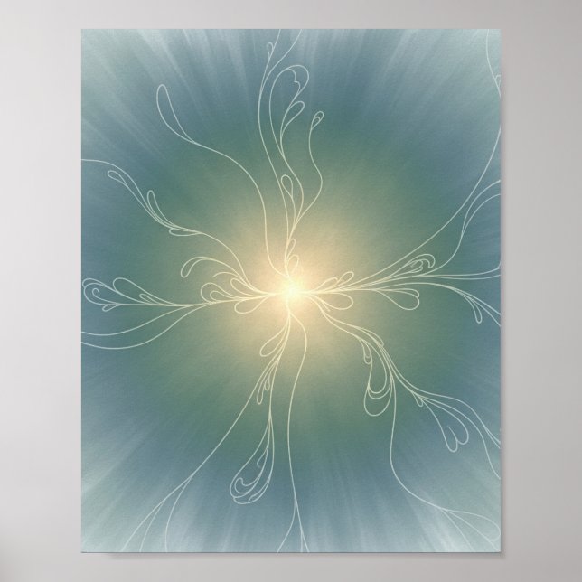 Serene Botanical Aura - Andlig Wall Art Poster (Framsidan)