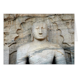 Serene Buddha Image Hälsningskort