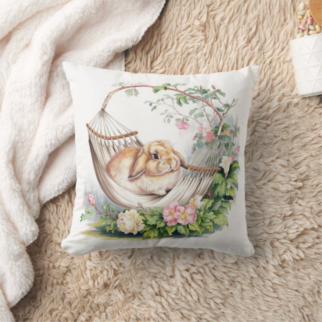 Serene Bunny Retreat Kudde (Filt)