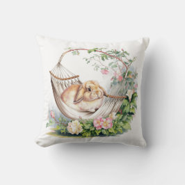 Serene Bunny Retreat Kudde