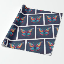 Serene Butterfly Wrapping Papper