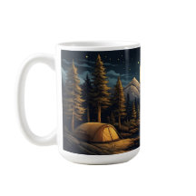 Serene Campfire Scene, naturområdet utomhus