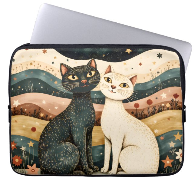 Serene Cats Laptop Fodral (Framsidan)