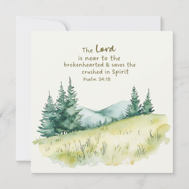 Serene Countryside Nature Scene med bibelverse (Framsida)