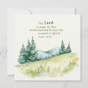Serene Countryside Nature Scene med bibelverse