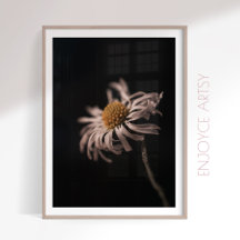 Serene daisy blomma fortfarande livets fotoväggkon