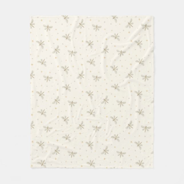 Serene Dragonflies Fleece Blanket (Framsidan)