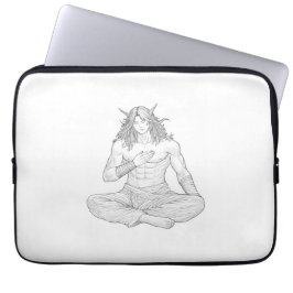 Serene Elf Warrior | Fantasy Anime Character Art Laptop Fodral