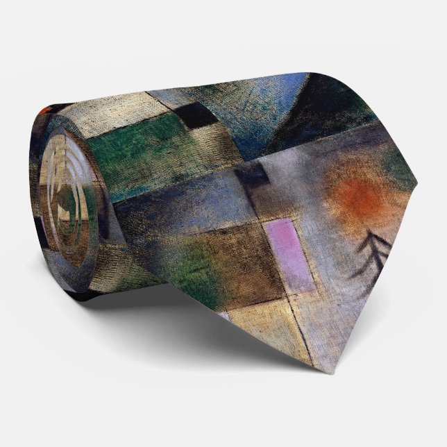 Serene Fir Träd Abstrakt Neck Tie Slips (Rullad)