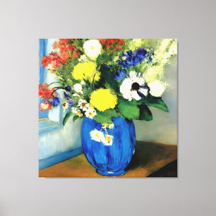 Serene Flower Vas Artwork Canvastryck