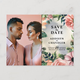 Serene Garden Wandeans: Pastel Blommigt Elegance Helg Vykort