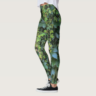 Serene Grönt Ivy Wall Hanging Vines Plant Löv Leggings
