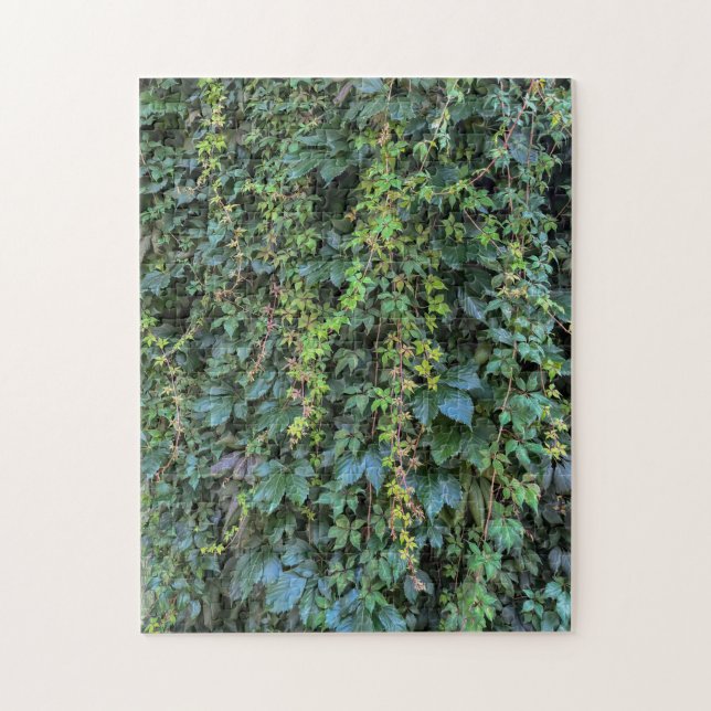 Serene Grönt Ivy Wall Hanging Vines Plant Löv Pussel (Vertikal)