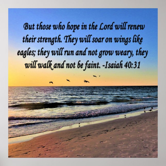 SERENE ISAIAH 40:31 SCRIPTURE DESIGN POSTER (Framsidan)