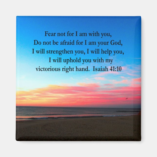 SERENE ISAIAH 41:10 SUNRISE PHOTO MAGNET (Framsidan)