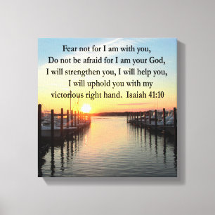 SERENE ISAIAH 41:10 SUNSET PHOTO DESIGN CANVASTRYCK