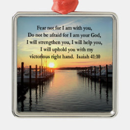 SERENE ISAIAH 41:10 SUNSET PHOTO DESIGN JULGRANSPRYDNAD METALL