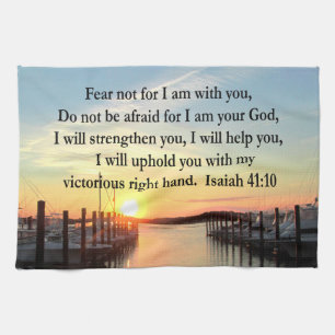 SERENE ISAIAH 41:10 SUNSET PHOTO DESIGN KÖKSHANDDUK