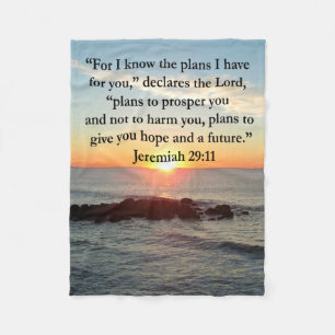 SERENE JEREMIAH 29:11 SUNRISE FLEECEFILT