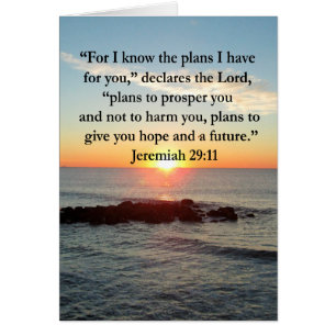 SERENE JEREMIAH 29:11 SUNRISE HÄLSNINGSKORT