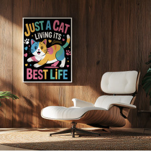 Serene Kattdjurets idealiska existens Poster