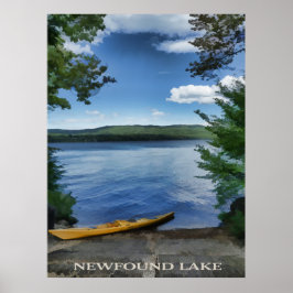 Serene Kayak på Newfound Sjö Poster
