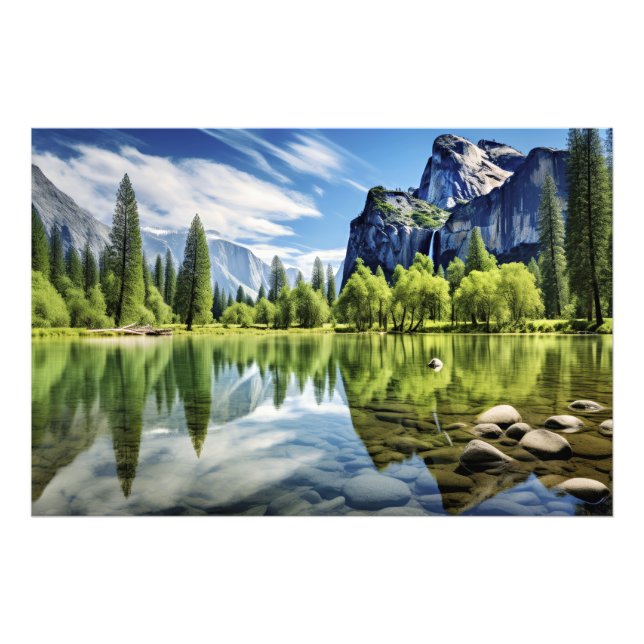 Serene Lagoon Fototryck (Framsidan)