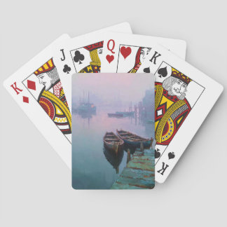 Serene Lake Cliff Mist Playing Cards Casinokort