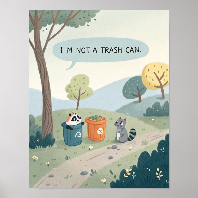 Serene Landscape with Humorous Twist Poster (Framsidan)