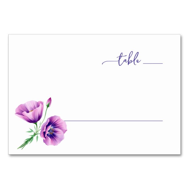 Serene Lavender Botanical Floral Bordsnummer (Framsidan)