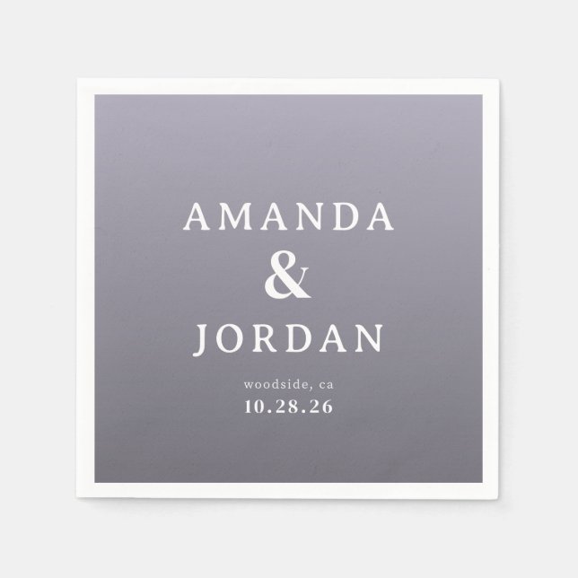 Serene Lavender Minimalist Pappersservett (Framsidan)