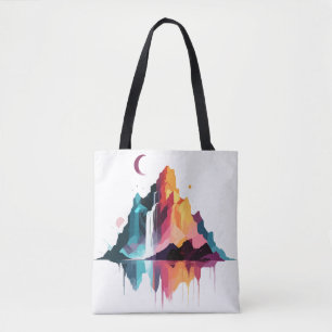 Serene Ligcape Lugn Tranquil Nature Mountains Tygkasse