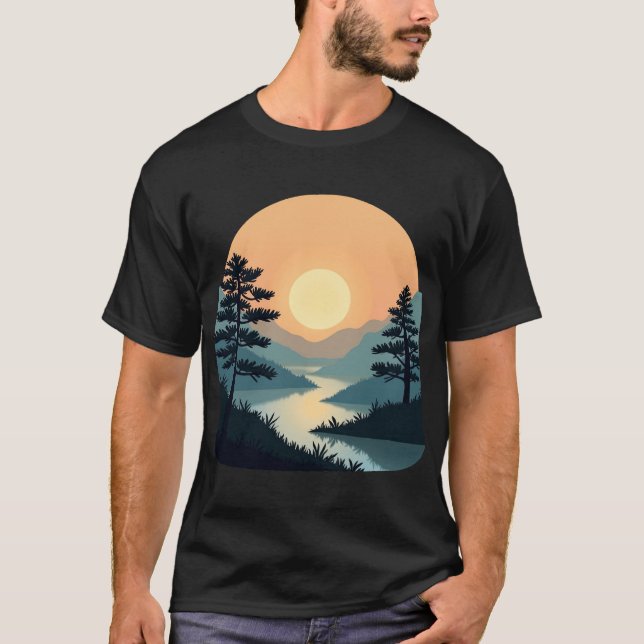 Serene liggande t shirt (Framsida)
