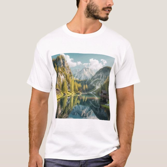 Serene liggande t shirt (Framsida)