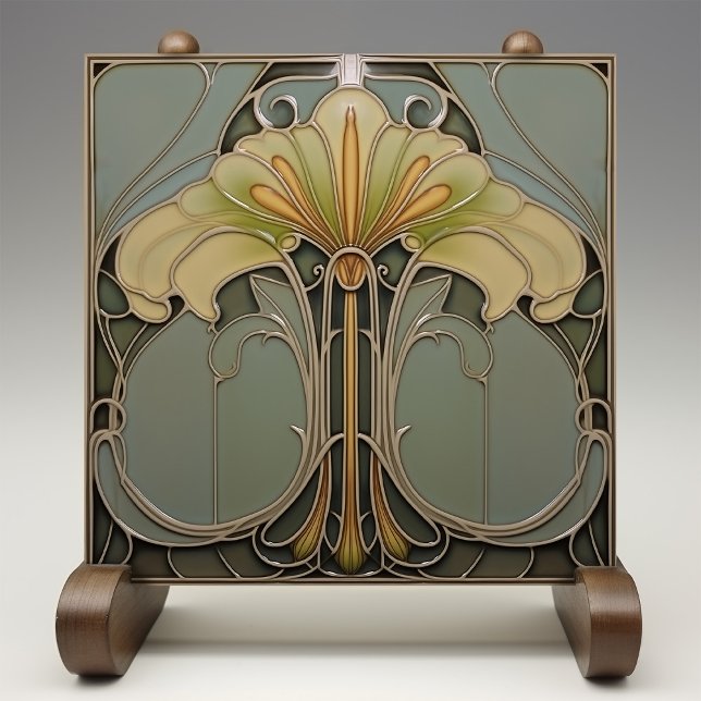 Serene Lily Harmony Ceramic Tile Kakelplatta (Skapare uppladdad)