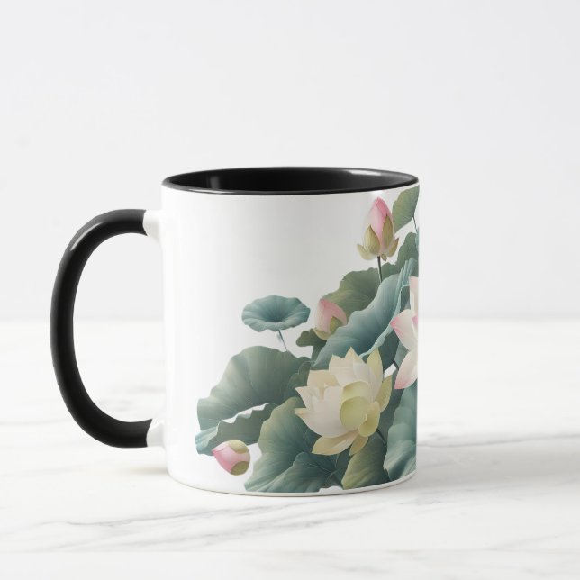 Serene Lotus Coffee Mugg (Vänster)