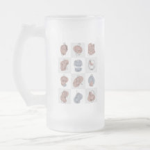 Serene Moderskap Line Art - Abstrakt Baby-klump