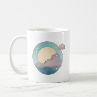 Serene Moonlit Dreamscape Kaffemugg