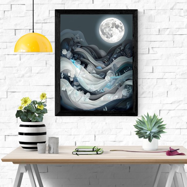 Serene Moonlit liggande Poster (Skapare uppladdad)
