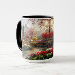 Serene Mountain Garden Mugg
